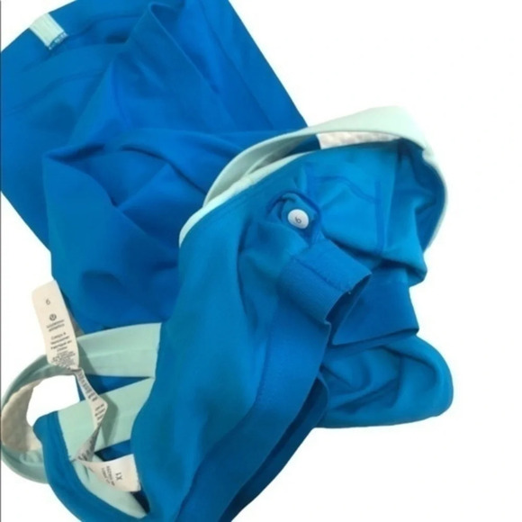 Lululemon Crisscross Back Blue Tank Top Size 6 - Picture 7 of 8